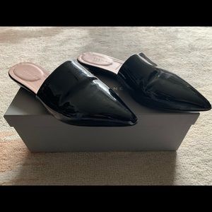 Everlane patent leather mules
